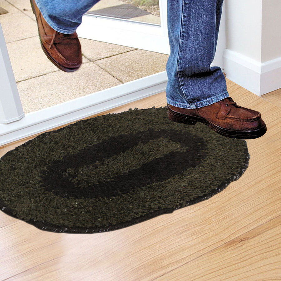 Green Polyester Door Mat, , large image number null