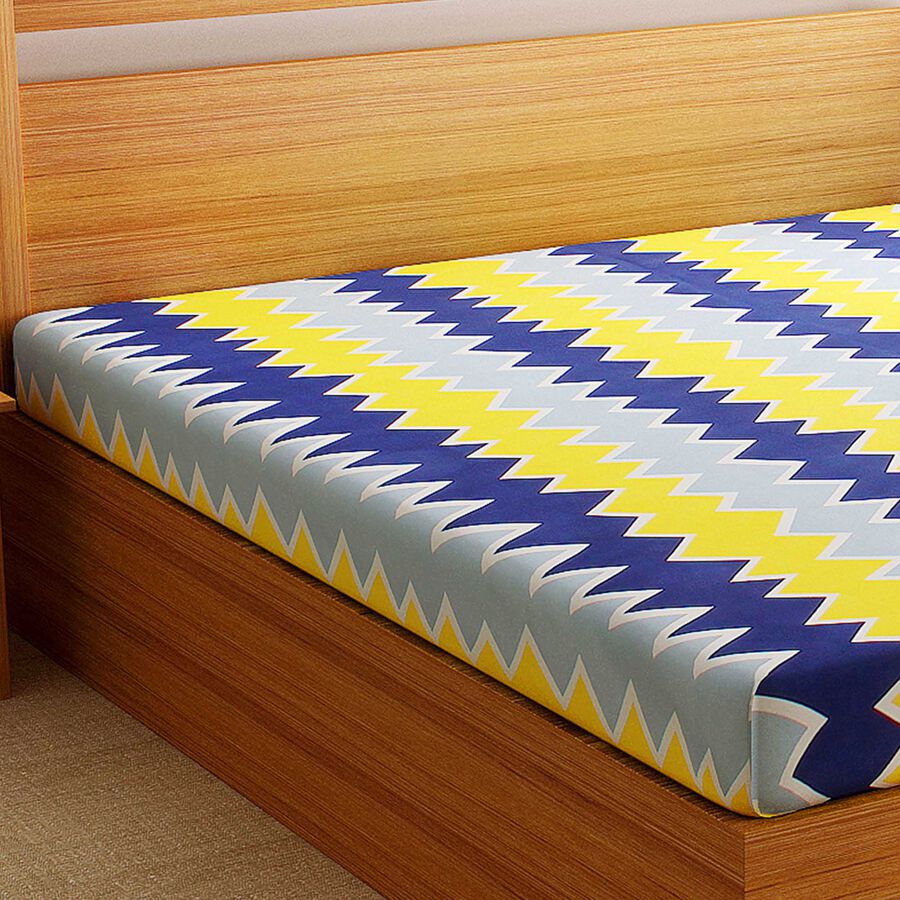 95 GSM Microfiber Double Bedsheet, , large image number null