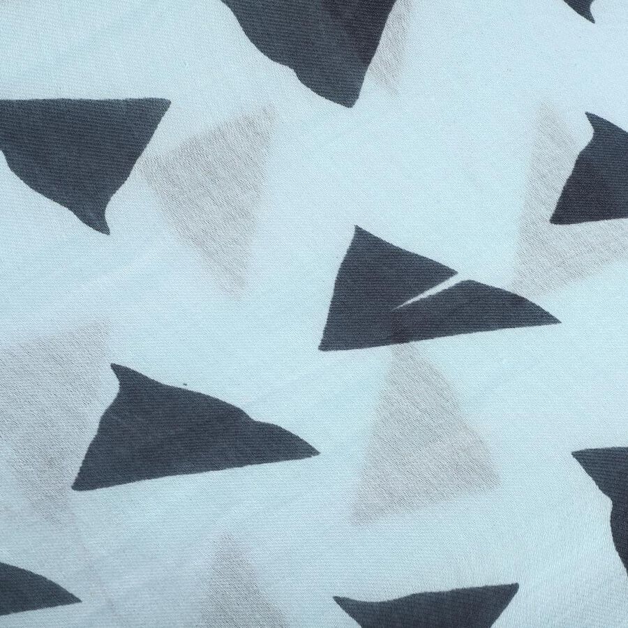 Women's Teal Blue Fabric Scarf , , large image number null