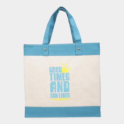 Women's White Canvas Bag