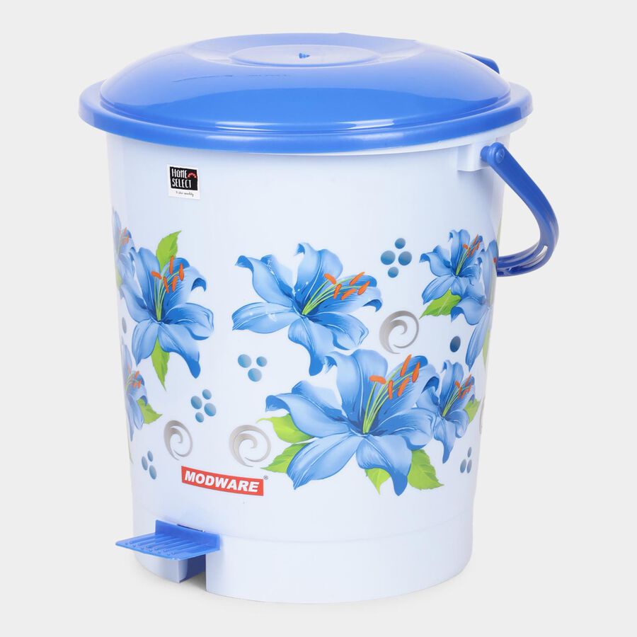 11 L Pedal Plastic Dust Bin, , large image number null