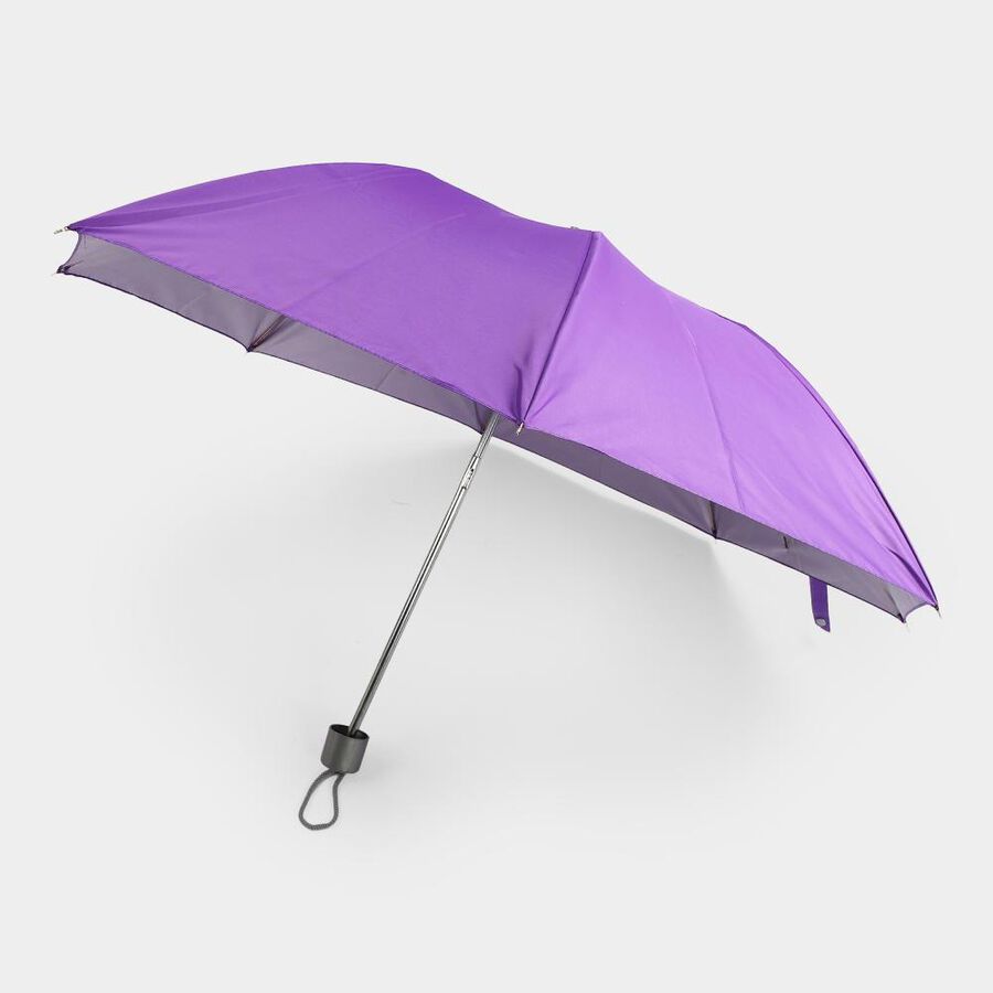 Woman's Purple Polyester Umbrella, , large