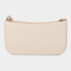 Woman's Off-White Polyurethane Bag, , small