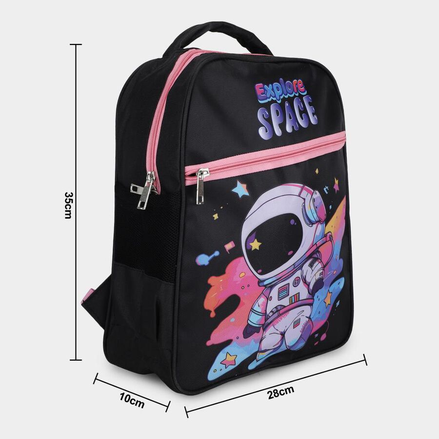 Kid's Black Fabric Bag, , large