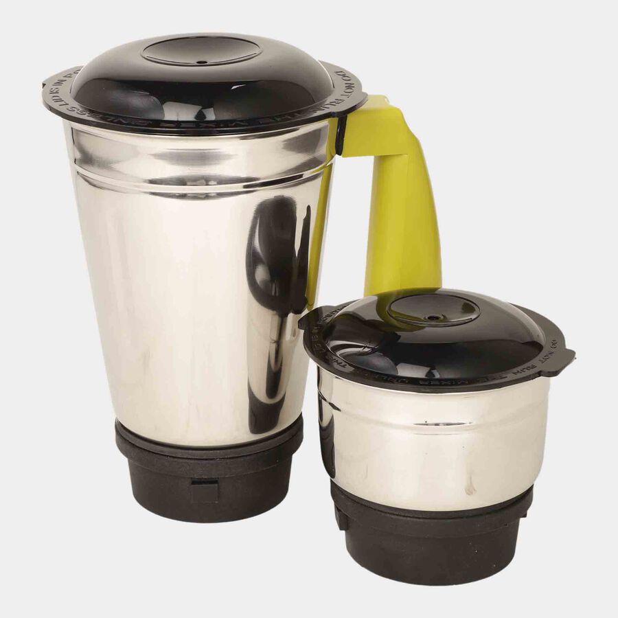 2 जार मिक्सर ग्राइंडर 500W लाइम ग्रीन और ब्लैक, , large image number null