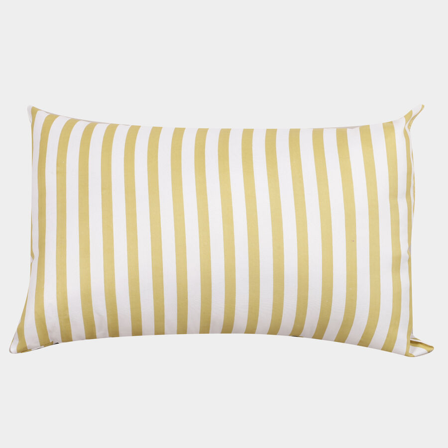 Yellow Striped Pillow, , large