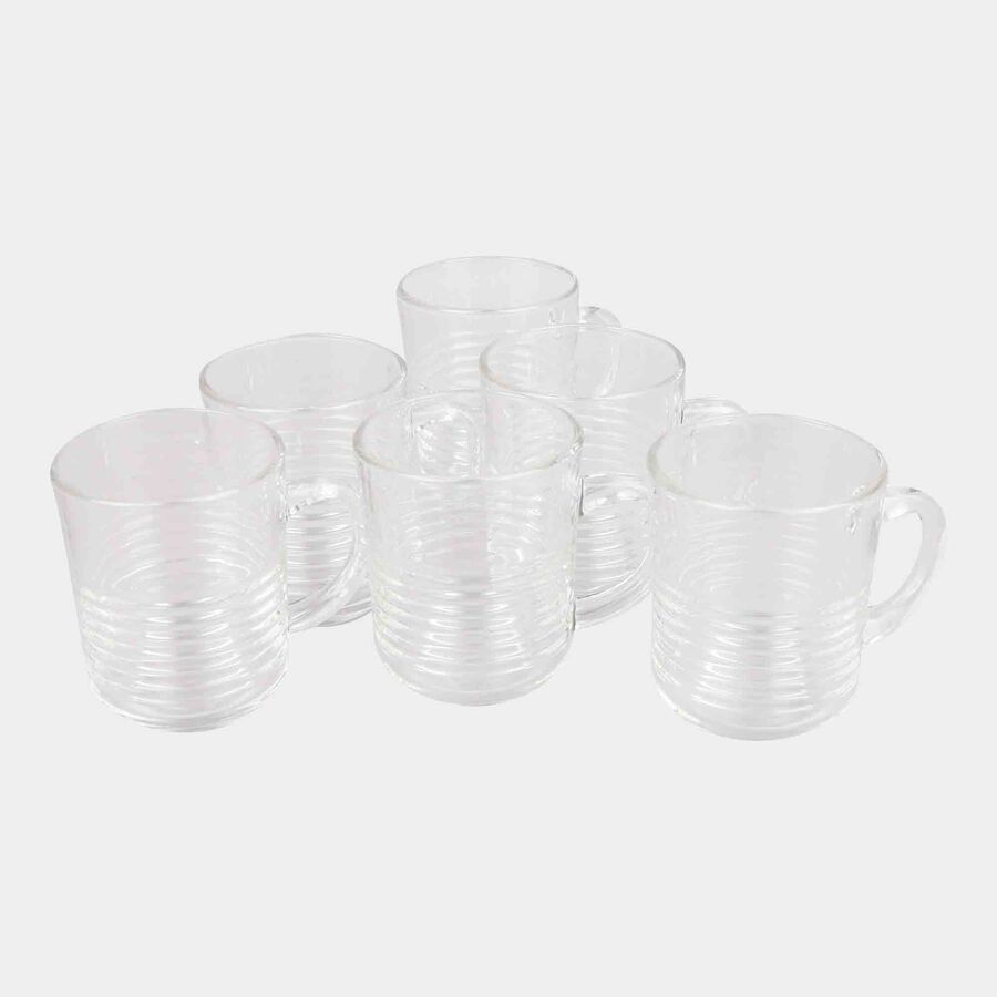 240 ml Glass Mug, Set of 6, , large image number null
