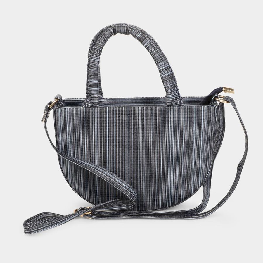 Grey Polyurethane Sling Bag, , large image number null