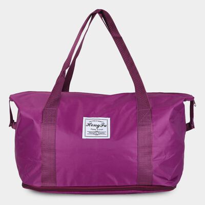 Purple Fabric-Polyester Shopping Bag