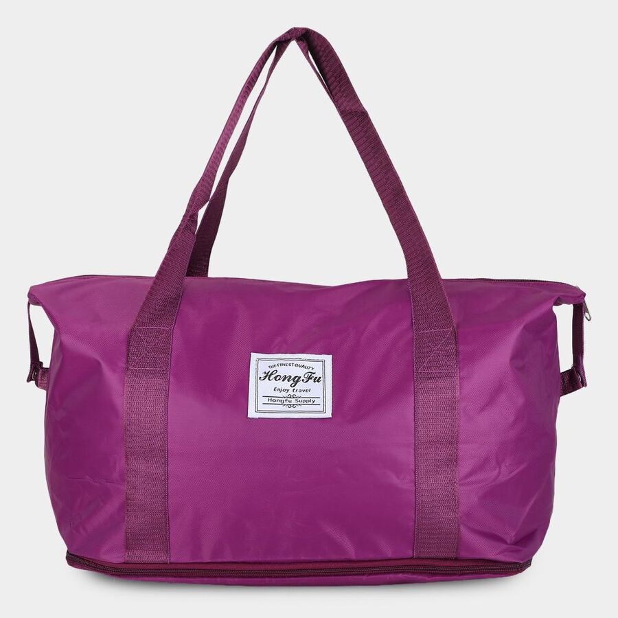 Purple Fabric-Polyester Shopping Bag, , large