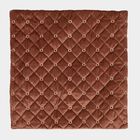 Brown Velvet Cushion Cover, , small image number null