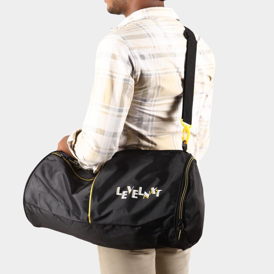 Black Polyester Duffle Bag, , large image number null