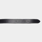 Men's Black Leather Casual Belt, , small image number null