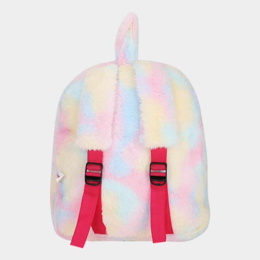 Kid's Cute Furry Cat Face Pluesh Backpack , , large