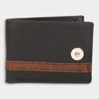 Men's Black Polyurethane Wallet, , small image number null