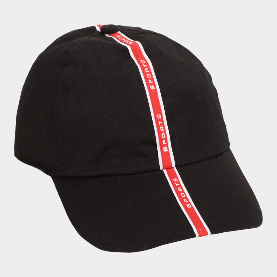 Kids' Black Canvas Cap, , large image number null