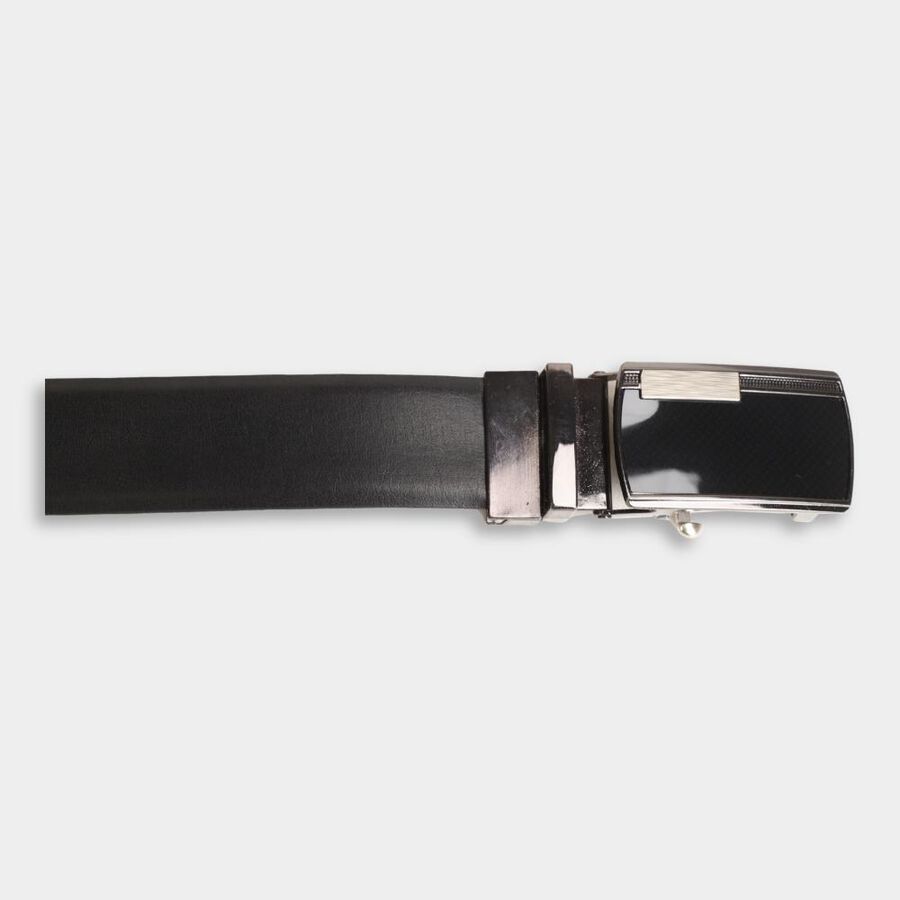 Men's Black Polyurethane Formal Belt, 38 in. Waist, , large image number null