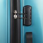8-Wheel Light Blue Polypropylene Hard Case Trolley, Medium, , small image number null