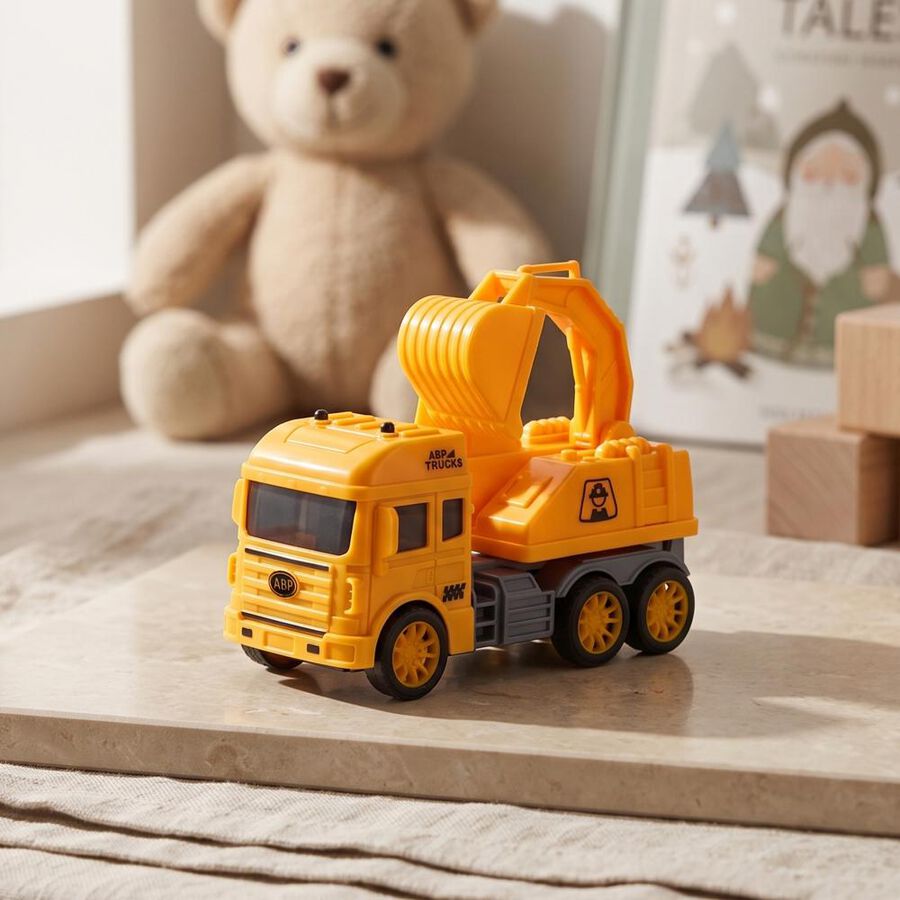 Kid's Yellow Plastic Car, , large
