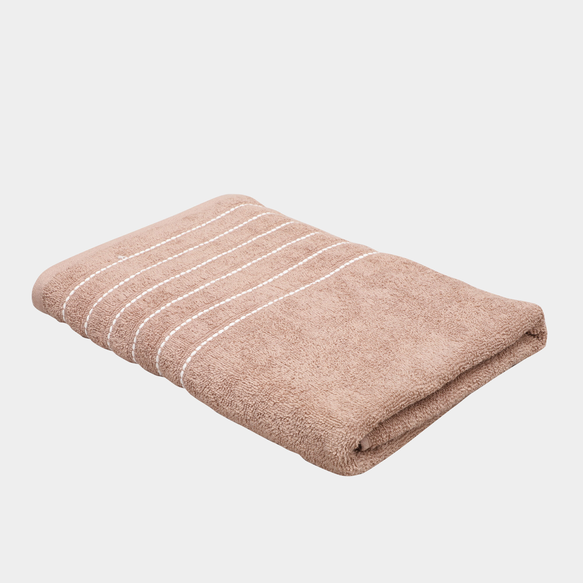 Home Beautiful                         420 GSM Brown Cotton Bath Towel