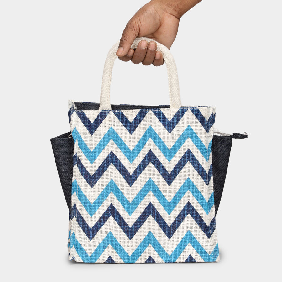 Blue Jute Handy Pouch, , large image number null