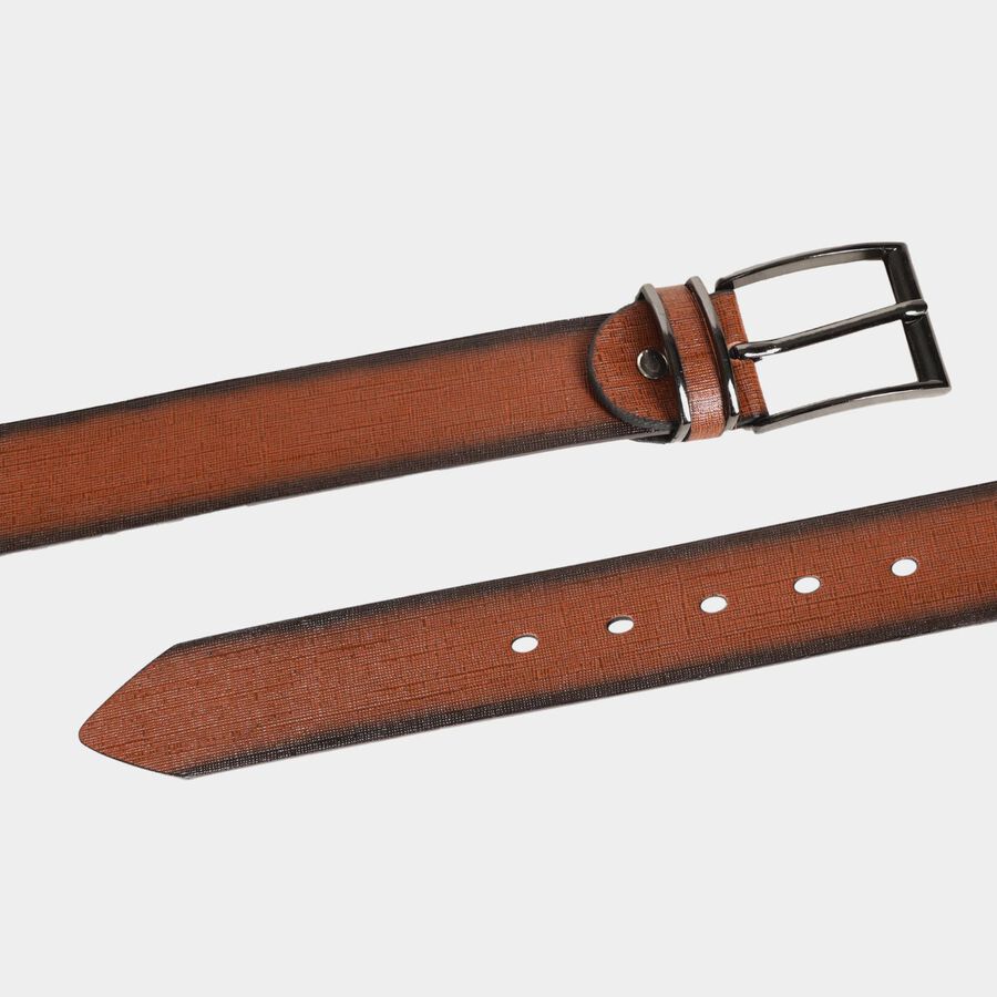 Men's Tan Polyurethane Casual Belt, , large image number null