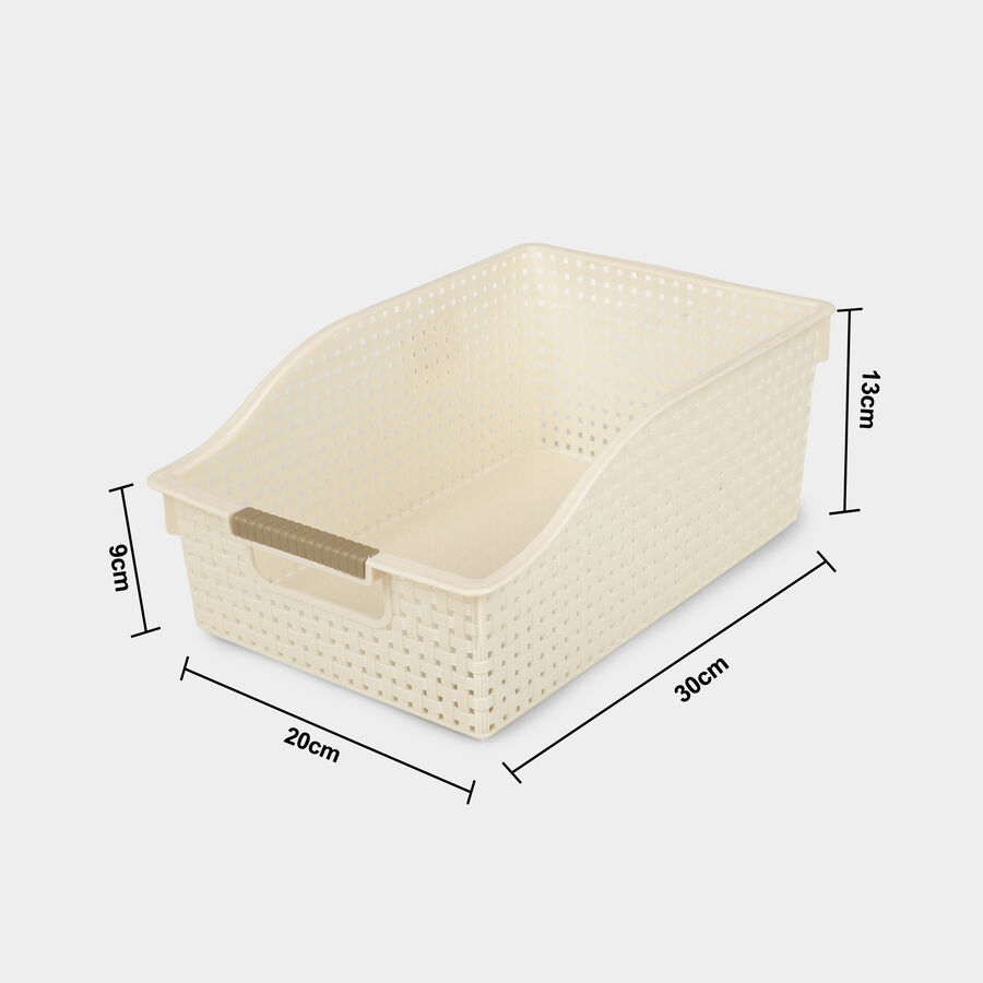 Beige Mint Plastic Basket, , large image number null
