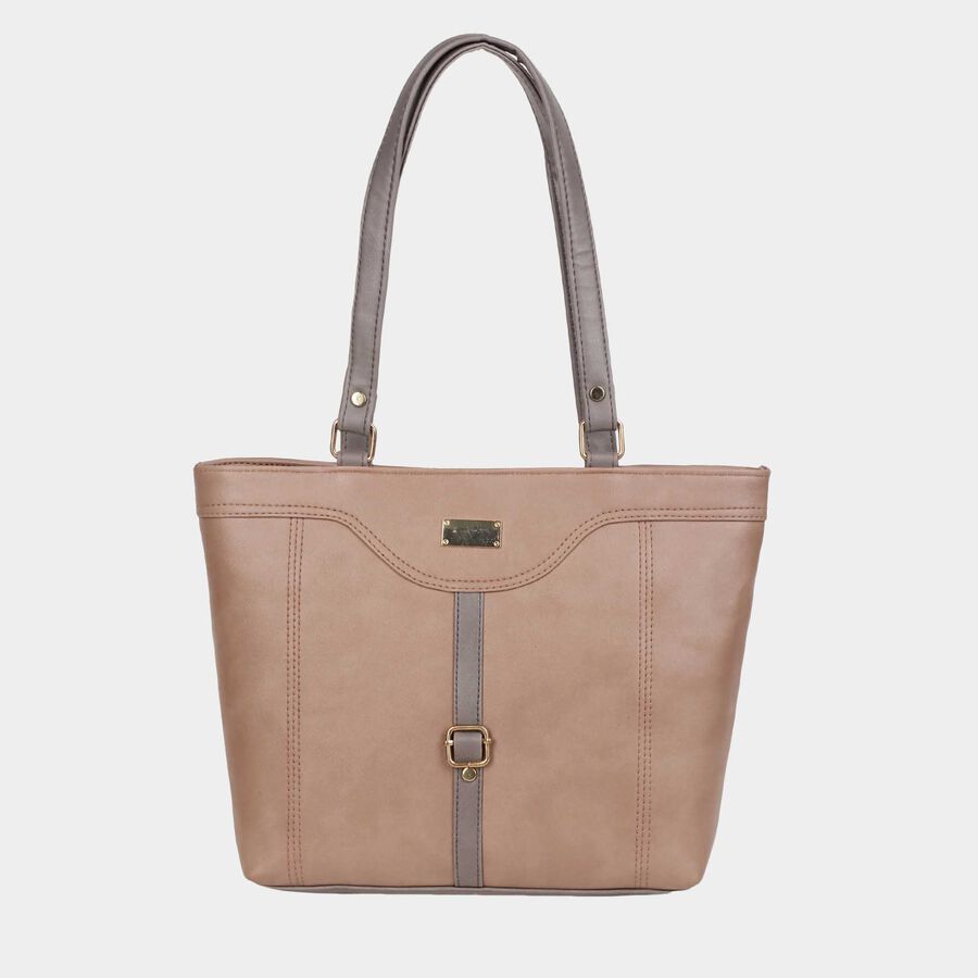 Women's Grey Polyurethane Hand Bag, , large image number null