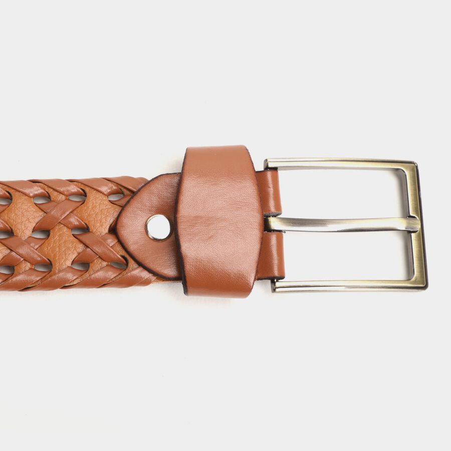 Men's Tan Polyurethane Casual Belt, , large image number null