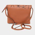 Women's Tan Polyurethane Sling Bag, , small image number null