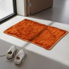 Anti-Skid Brown Polyester Door Mat, , small