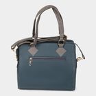 Women's Teal Blue Polyurethane Tote Bag, , small image number null