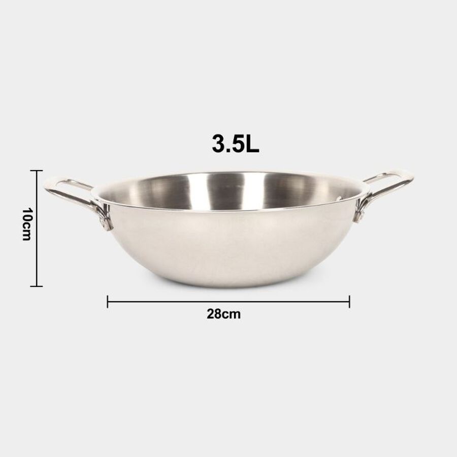 3-प्लाई कड़ाही, 3.5 L, , large image number null
