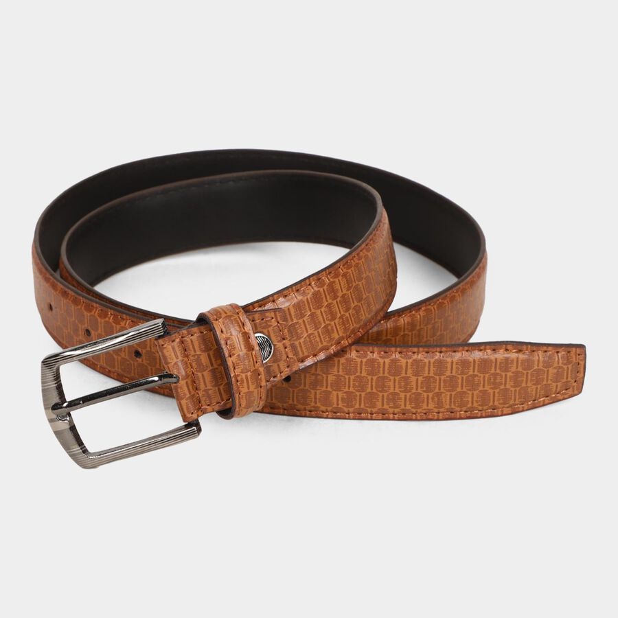 Men's Brown Polyurethane Casual Belt, , large image number null
