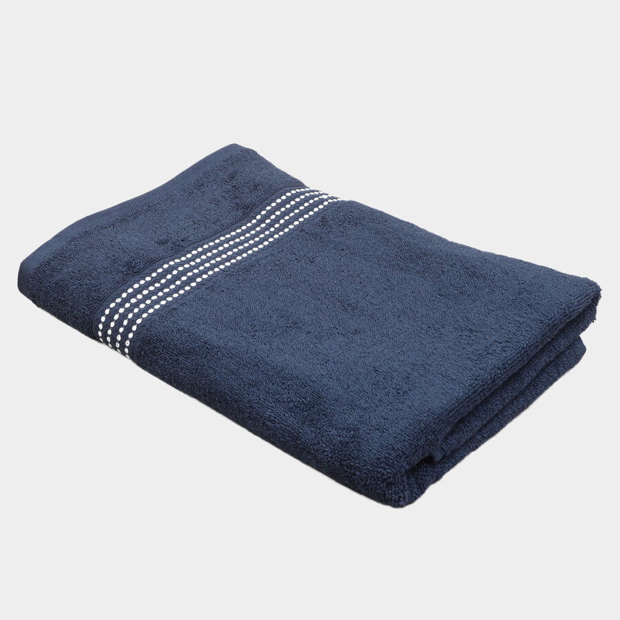 370 GSM Navy Blue Cotton Bath Towel, , large image number null