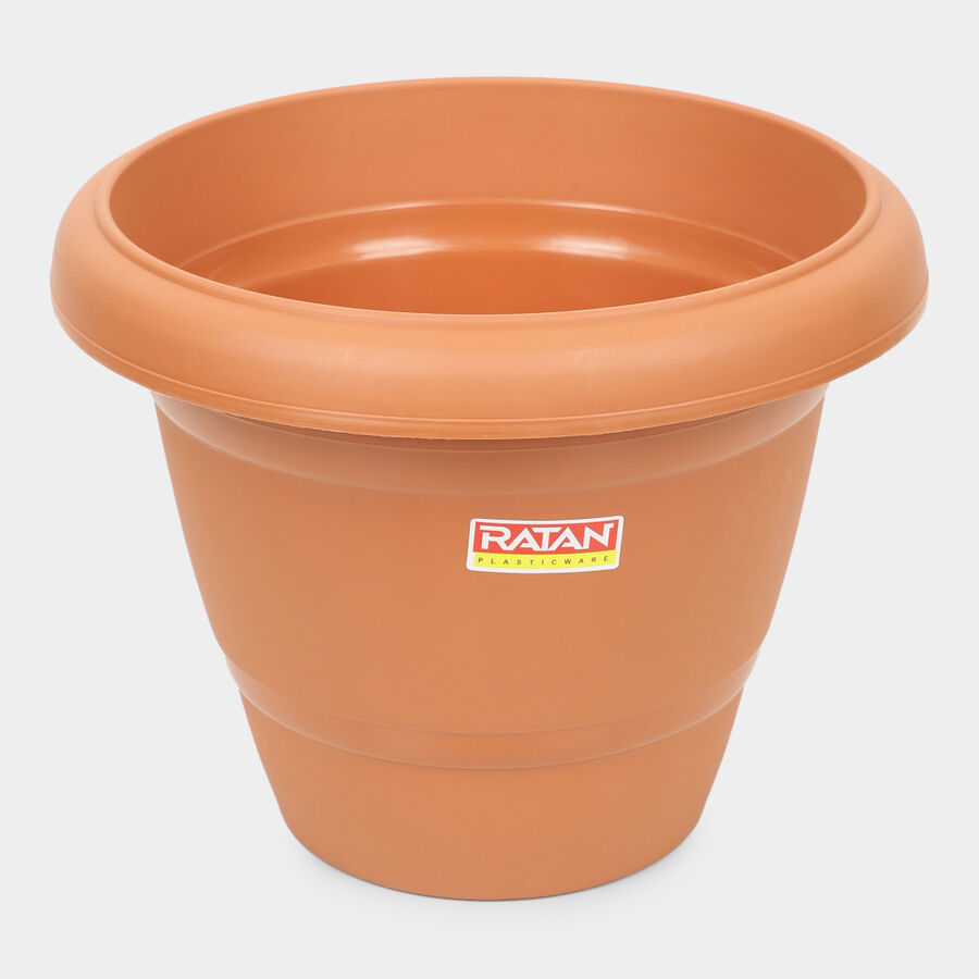 Brown Plastic Planter, , large image number null