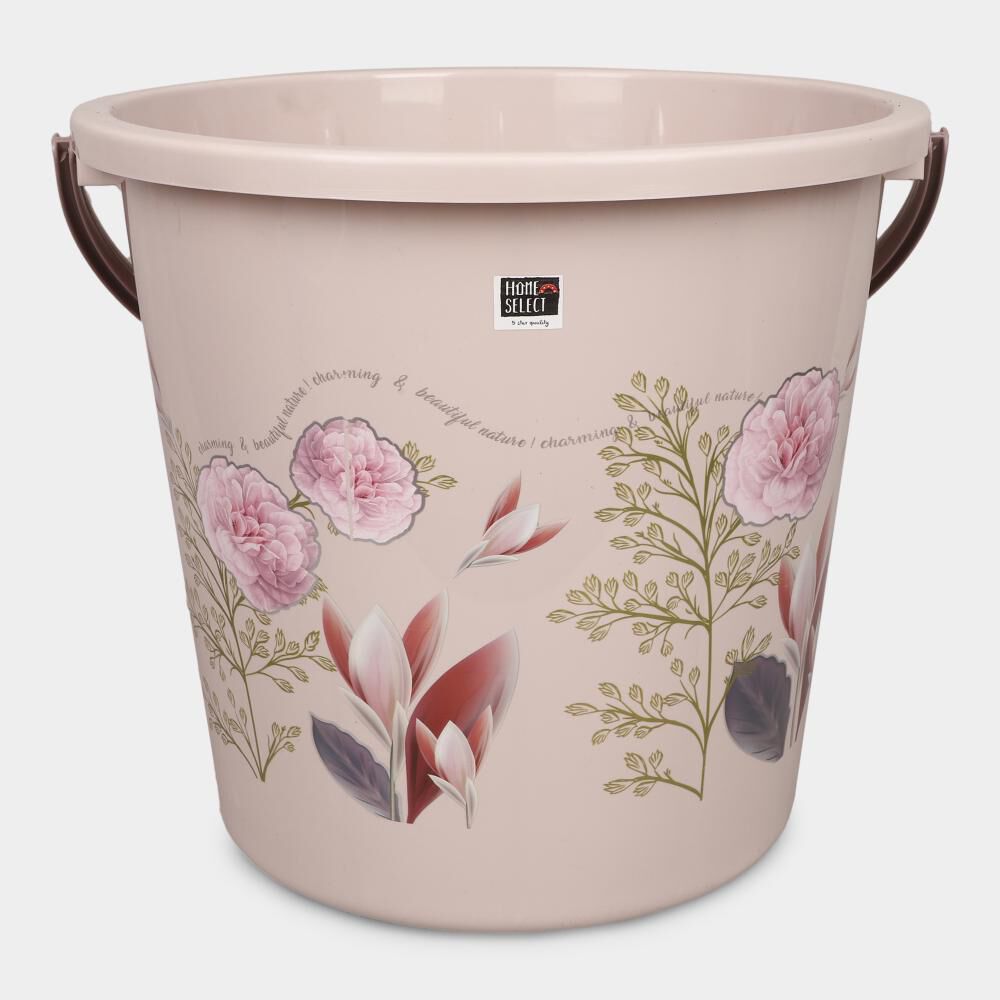 25L Brown Plastic Bucket
