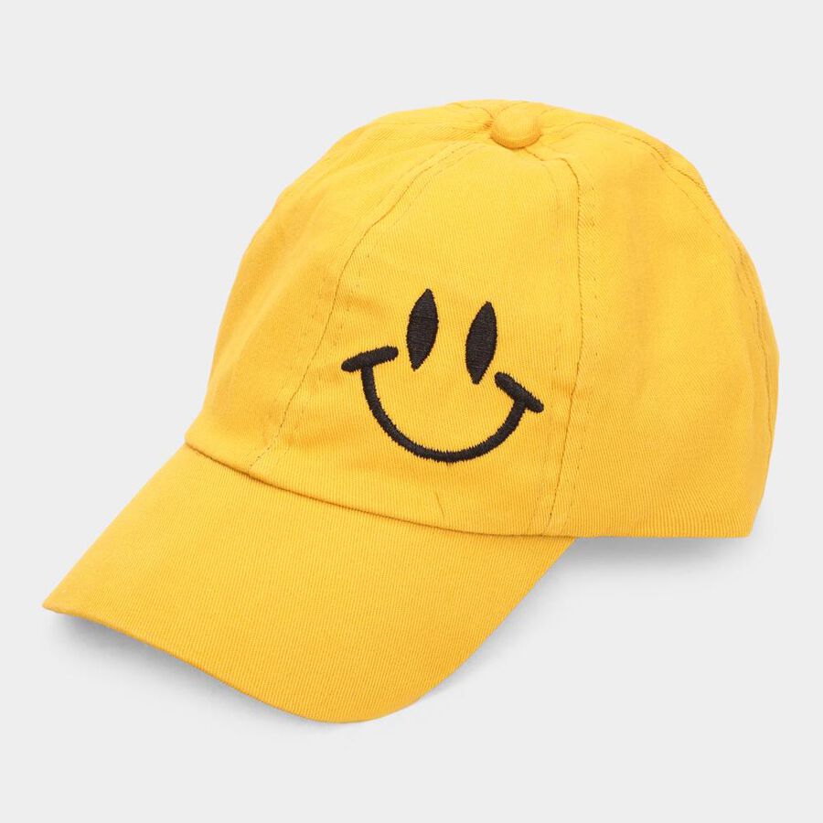 Kids' Yellow Cotton Cap, , large