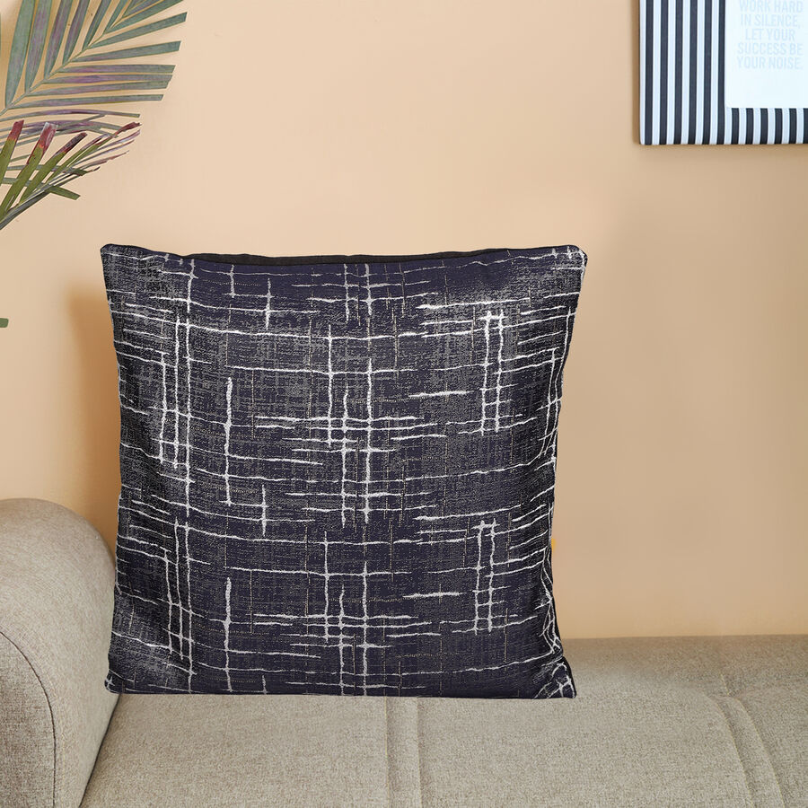 Blue Polyester Cushion Cover, , large image number null