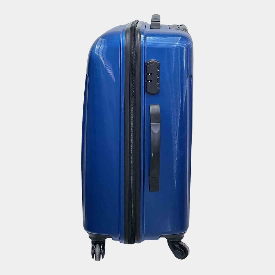 4-Wheel Dark Blue Polycarbonate Hard Case Trolley, Medium, , large image number null