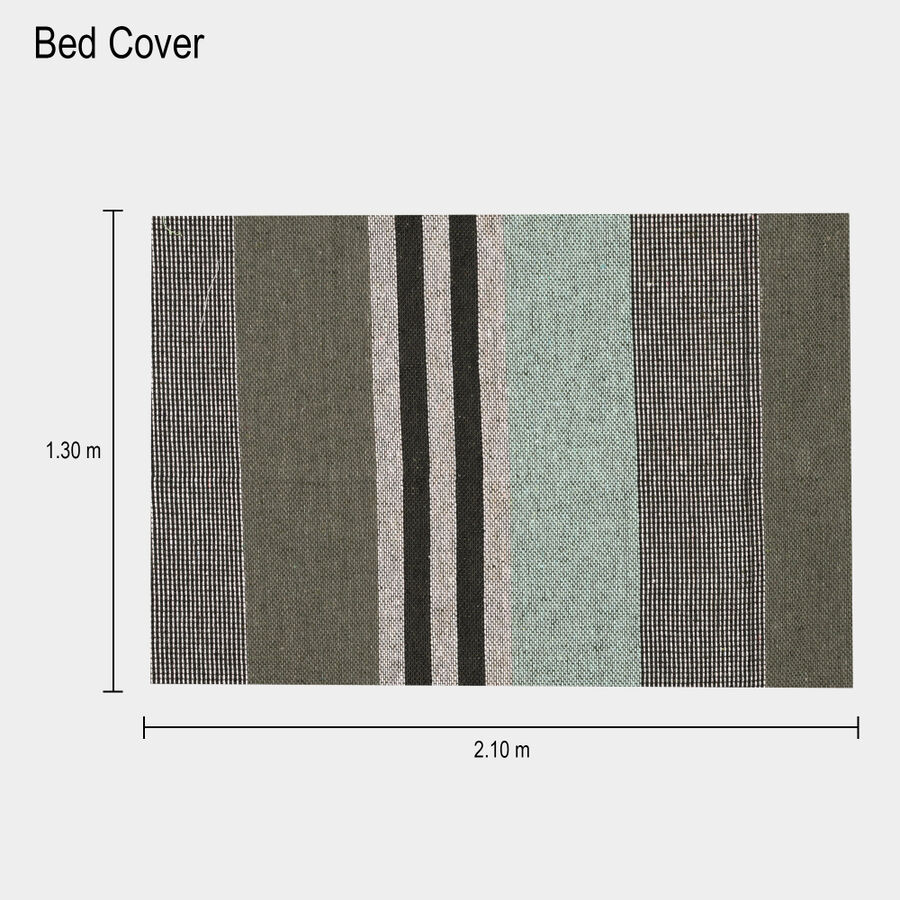Yellow Polyester Cotton Bedcover, , large image number null