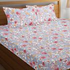 120 GSM Grey Polycotton Double Bedsheet, , small image number null