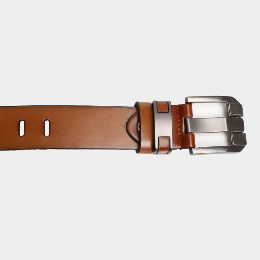 Men's Tan Polyurethane Formal Belt, , large image number null