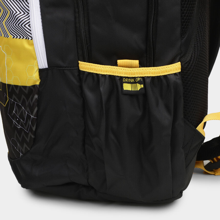Black Fabric Backpack, , large