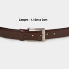 Men's Brown Polyurethane Formal Belt, , small image number null