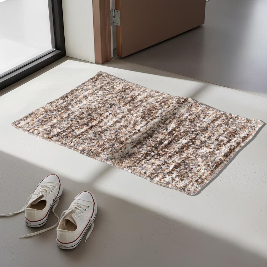 Anti-SKId Brown Polyester Door Mat, , large image number null