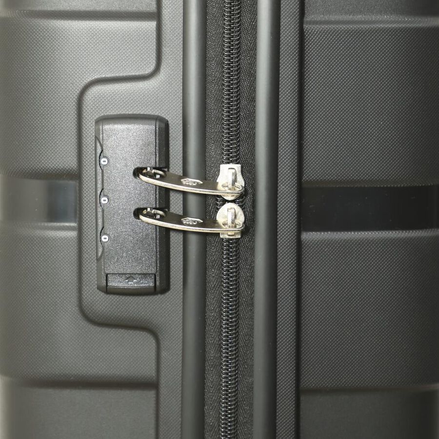4-Wheel Black Polypropylene Hard Case Trolley, Small, , large image number null