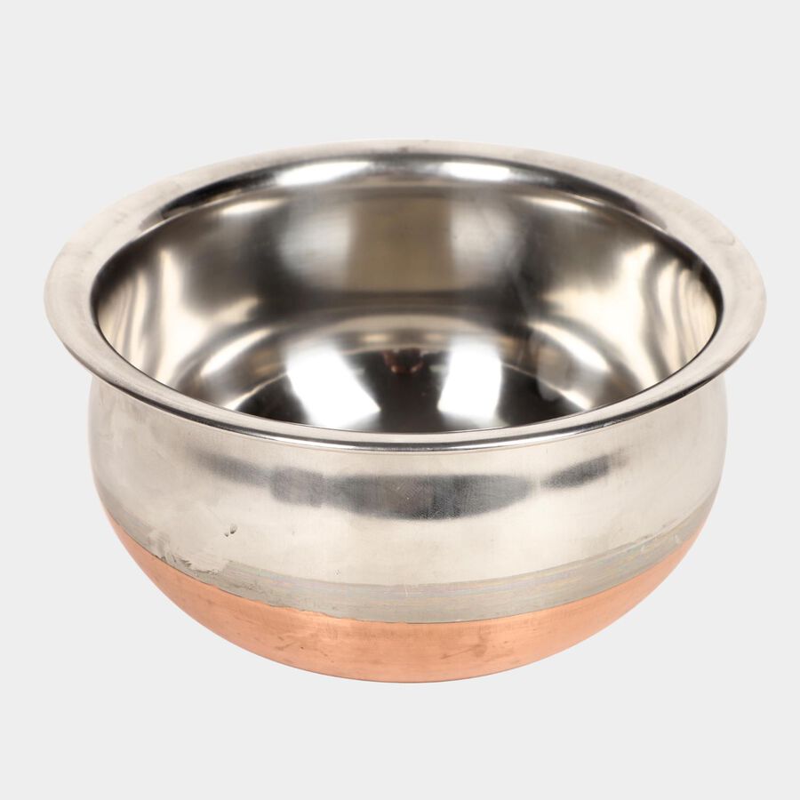 3 Pcs. Steel Handi - 700 ml, 1 L, 1.35 L, , large image number null