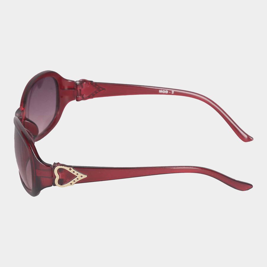 Women's Plastic Gradient Oval Sunglasses, , large