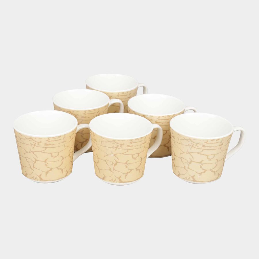 160 ml Bone China Mug, Set of 6, , large image number null